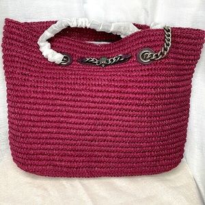 NEW KURT GEIGER LONDON Chelsea Raffia Tote